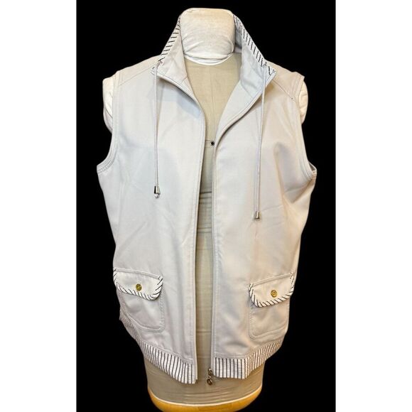 Allison Daley Full Zip Women’s Vest Sz. 16 Khaki Outdoors Golf - Picture 3 of 13